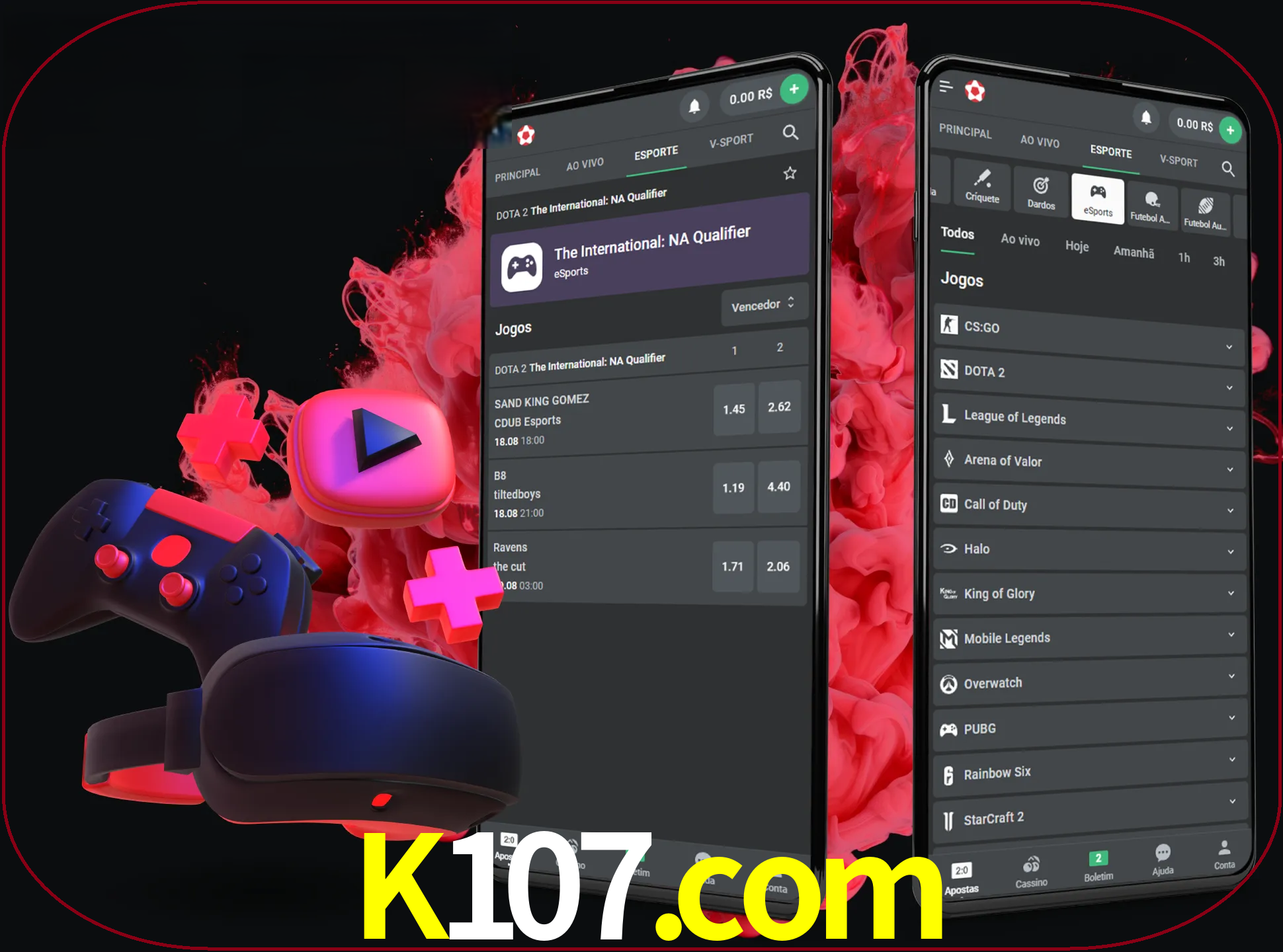 Para ter a aplicação móvel k107 no seu smartphone, basta descarregar o ficheiro apk e seguir as instruções.