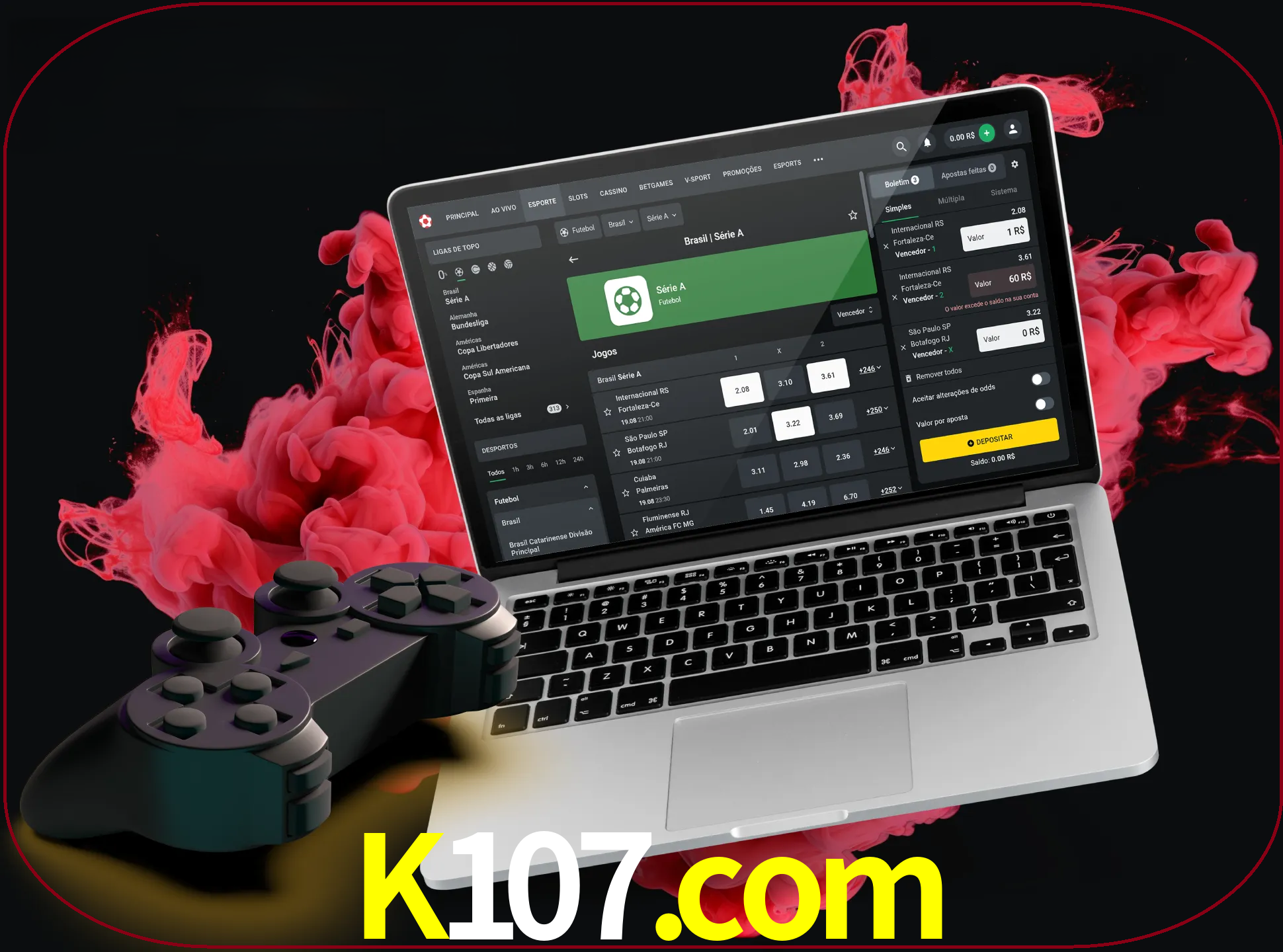 Visite a secção especial de jogos de vídeo em k107 para descobrir em que jogos pode apostar e ganhar muito dinheiro.